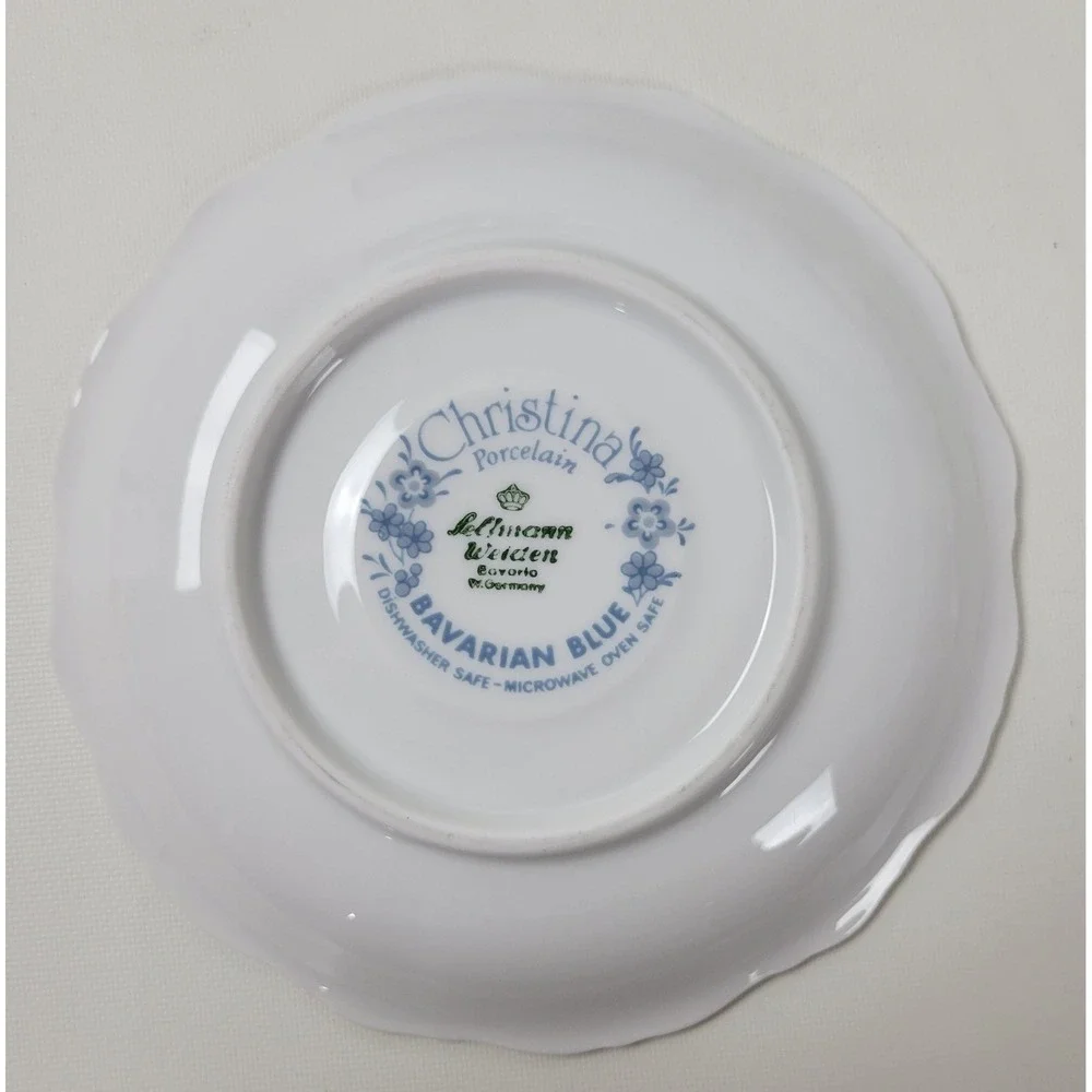 Seltmann Weiden Christina Bavarian‎ Blue Porcelain Replacement Saucer 5.75